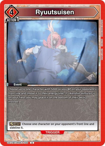 Ryuutsuisen, UE11BT: Rurouni Kenshin UE11BT/RNK-1-100