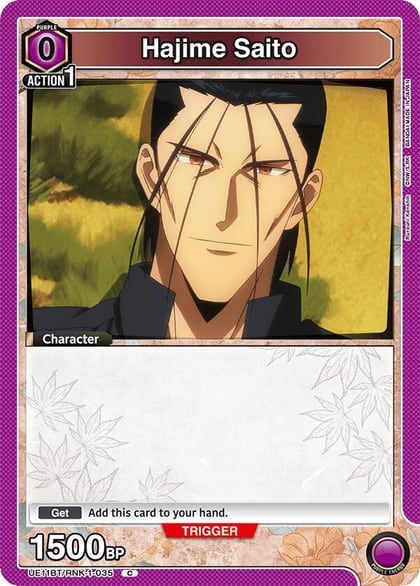 Hajime Saito (035) (Box Topper Foil), UE11BT: Rurouni Kenshin UE11BT/RNK-1-035