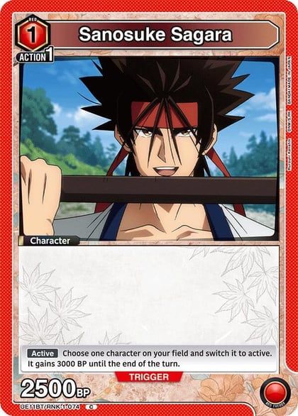 Sanosuke Sagara (074) (Box Topper Foil), UE11BT: Rurouni Kenshin UE11BT/RNK-1-074