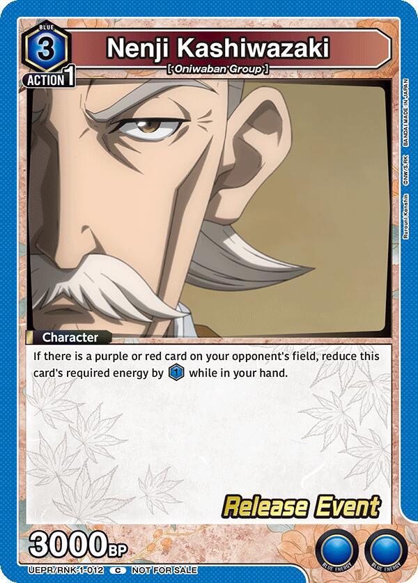 Nenji Kashiwazaki, UE11BT: Rurouni Kenshin Release Event Cards UEPR/RNK-1-012