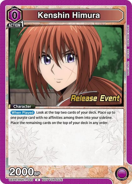 Kenshin Himura (045), UE11BT: Rurouni Kenshin Release Event Cards UEPR/RNK-1-045