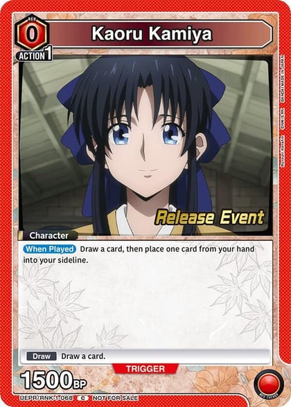 Kaoru Kamiya (068), UE11BT: Rurouni Kenshin Release Event Cards UEPR/RNK-1-068