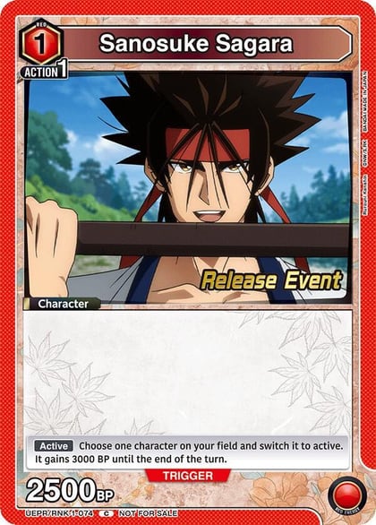 Sanosuke Sagara (074), UE11BT: Rurouni Kenshin Release Event Cards UEPR/RNK-1-074
