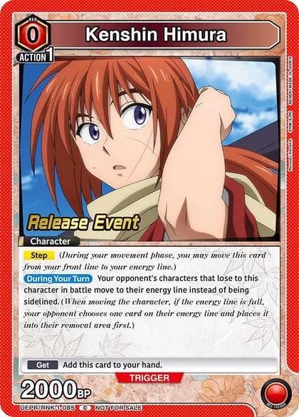 Kenshin Himura (085), UE11BT: Rurouni Kenshin Release Event Cards UEPR/RNK-1-085