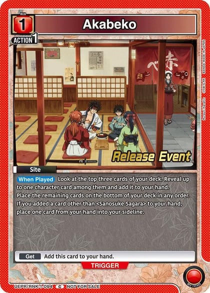 Akabeko, UE11BT: Rurouni Kenshin Release Event Cards UEPR/RNK-1-094
