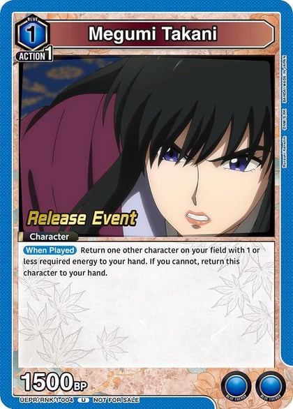 Megumi Takani (004), UE11BT: Rurouni Kenshin Release Event Cards UEPR/RNK-1-004