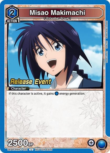 Misao Makimachi (023), UE11BT: Rurouni Kenshin Release Event Cards UEPR/RNK-1-023