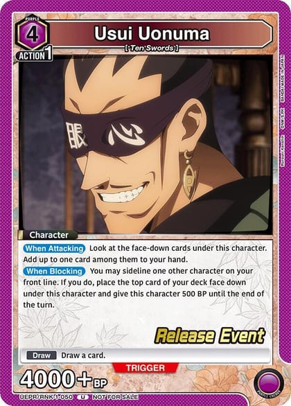 Usui Uonuma, UE11BT: Rurouni Kenshin Release Event Cards UEPR/RNK-1-050