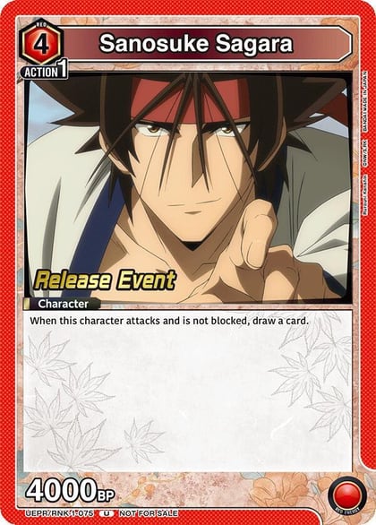 Sanosuke Sagara (075), UE11BT: Rurouni Kenshin Release Event Cards UEPR/RNK-1-075