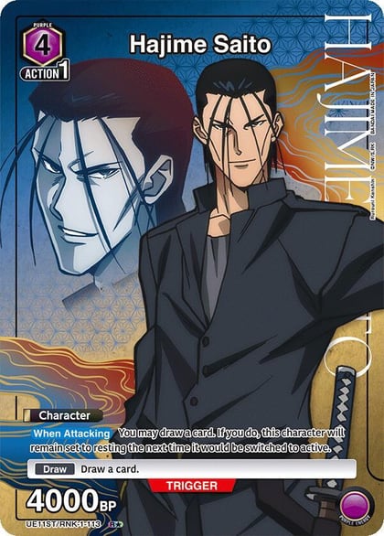 Hajime Saito (113) (R*), UE11ST: Rurouni Kenshin Starter Deck UE11ST/RNK-1-113