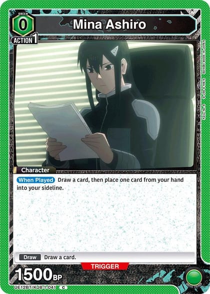 Mina Ashiro (041) (Box Topper Foil), UE12BT: Kaiju No. 8 UE12BT/KJ8-1-041
