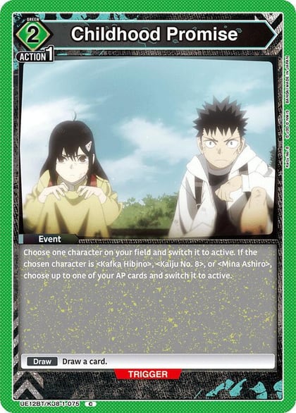 Childhood Promise, UE12BT: Kaiju No. 8 UE12BT/KJ8-1-075