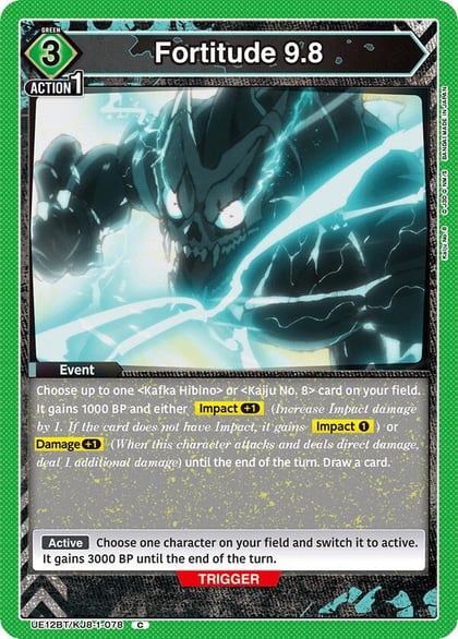 Fortitude 9.8, UE12BT: Kaiju No. 8 UE12BT/KJ8-1-078