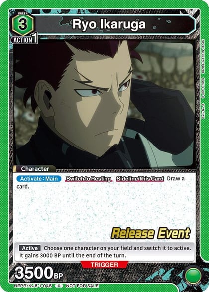 Ryo Ikaruga, UE12BT: Kaiju No. 8 Release Event Cards UEPR/KJ8-1-045