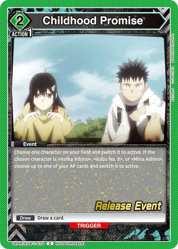 Childhood Promise, UE12BT: Kaiju No. 8 Release Event Cards UEPR/KJ8-1-075