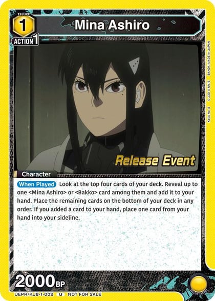 Mina Ashiro (002), UE12BT: Kaiju No. 8 Release Event Cards UEPR/KJ8-1-002