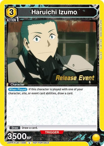 Haruichi Izumo (008), UE12BT: Kaiju No. 8 Release Event Cards UEPR/KJ8-1-008