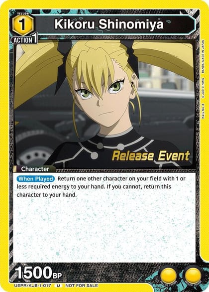 Kikoru Shinomiya (017), UE12BT: Kaiju No. 8 Release Event Cards UEPR/KJ8-1-017