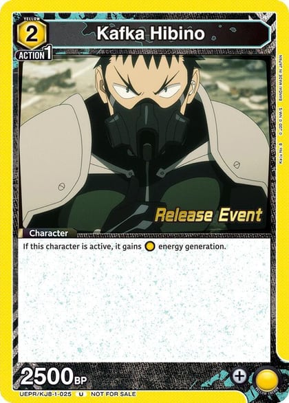 Kafka Hibino (025), UE12BT: Kaiju No. 8 Release Event Cards UEPR/KJ8-1-025