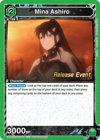 Mina Ashiro (043), UE12BT: Kaiju No. 8 Release Event Cards UEPR/KJ8-1-043