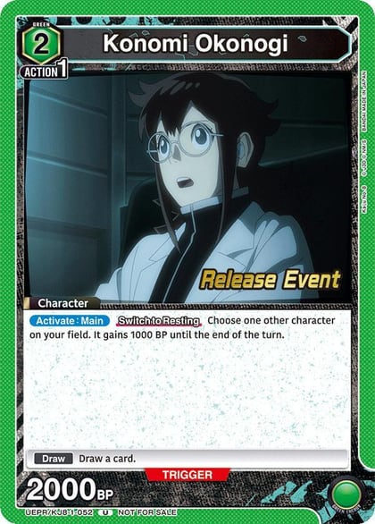 Konomi Okonogi (052), UE12BT: Kaiju No. 8 Release Event Cards UEPR/KJ8-1-052