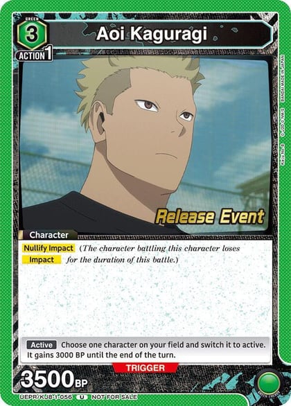 Aoi Kaguragi (056), UE12BT: Kaiju No. 8 Release Event Cards UEPR/KJ8-1-056