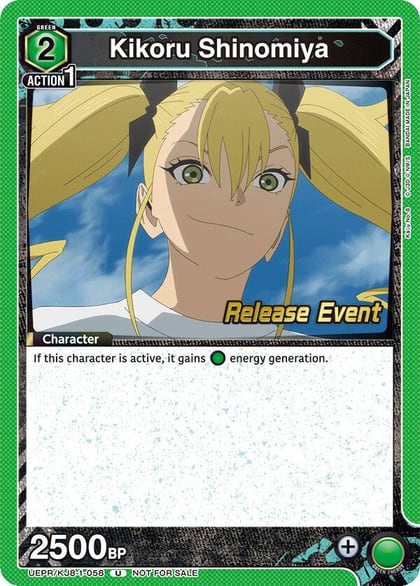 Kikoru Shinomiya (058), UE12BT: Kaiju No. 8 Release Event Cards UEPR/KJ8-1-058