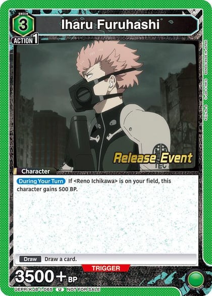 Iharu Furuhashi (065), UE12BT: Kaiju No. 8 Release Event Cards UEPR/KJ8-1-065