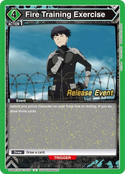 Fire Training Exercise, UE12BT: Kaiju No. 8 Release Event Cards UEPR/KJ8-1-076