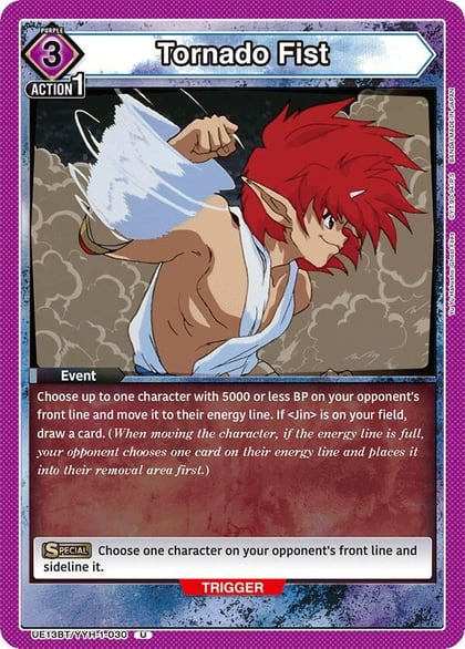 Tornado Fist, UE13BT: Yu Yu Hakusho: Ghost Files UE13BT/YYH-1-030