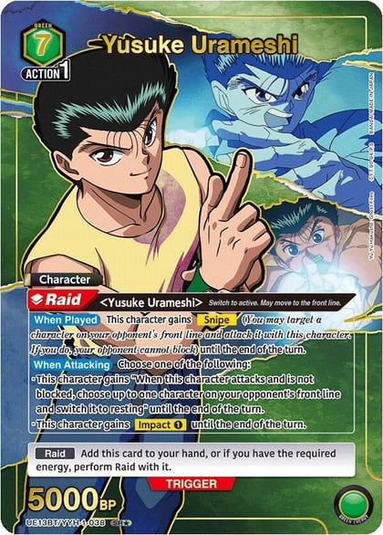 Yusuke Urameshi (038) (SR*), UE13BT: Yu Yu Hakusho: Ghost Files UE13BT/YYH-1-038