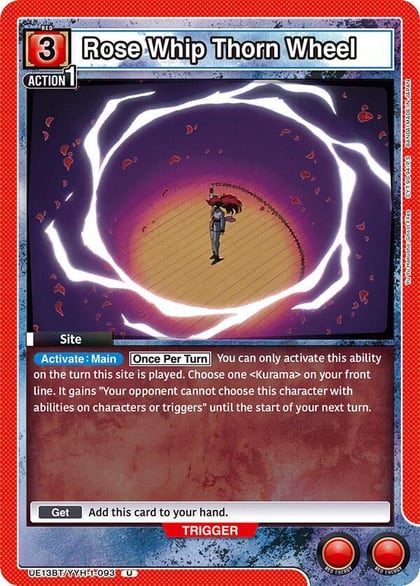 Rose Whip Thorn Wheel, UE13BT: Yu Yu Hakusho: Ghost Files UE13BT/YYH-1-093