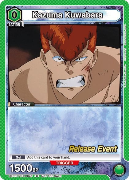 Kazuma Kuwabara (040), UE13BT: Yu Yu Hakusho: Ghost Files Release Event Cards UEPR/YYH-1-040