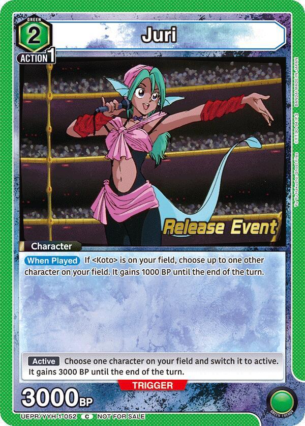 Juri, UE13BT: Yu Yu Hakusho: Ghost Files Release Event Cards UEPR/YYH-1-052