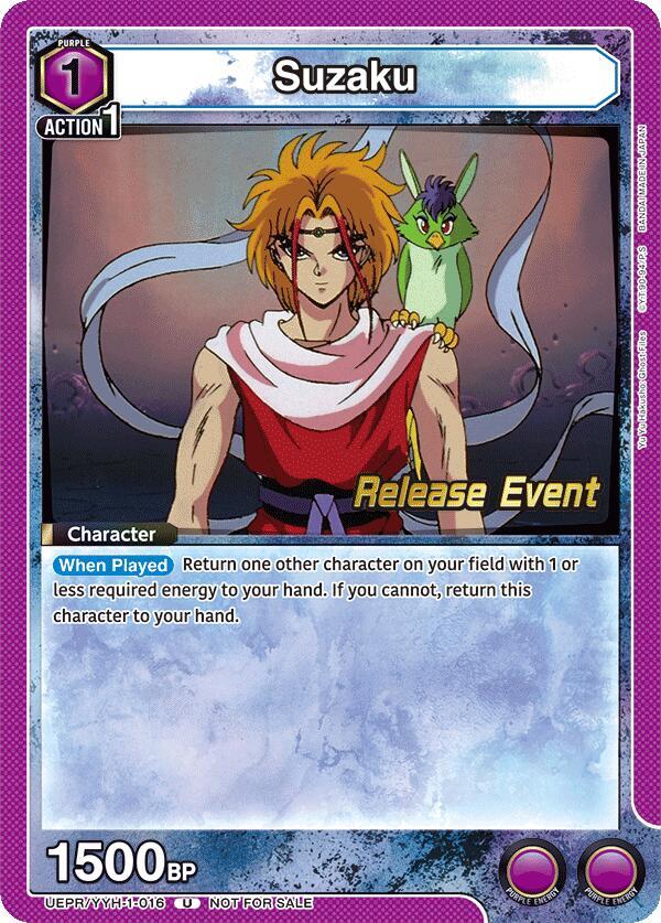 Suzaku, UE13BT: Yu Yu Hakusho: Ghost Files Release Event Cards UEPR/YYH-1-016
