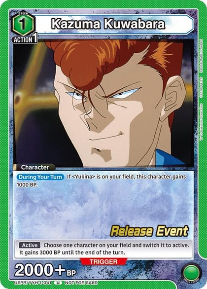 Kazuma Kuwabara (041), UE13BT: Yu Yu Hakusho: Ghost Files Release Event Cards UEPR/YYH-1-041