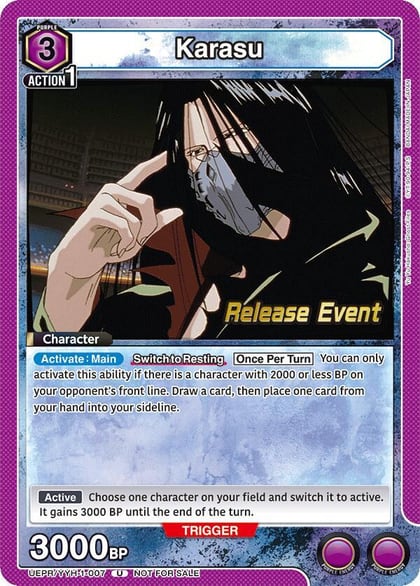 Karasu (007), UE13BT: Yu Yu Hakusho: Ghost Files Release Event Cards UEPR/YYH-1-007