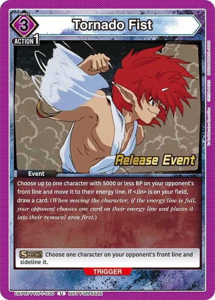 Tornado Fist, UE13BT: Yu Yu Hakusho: Ghost Files Release Event Cards UEPR/YYH-1-030