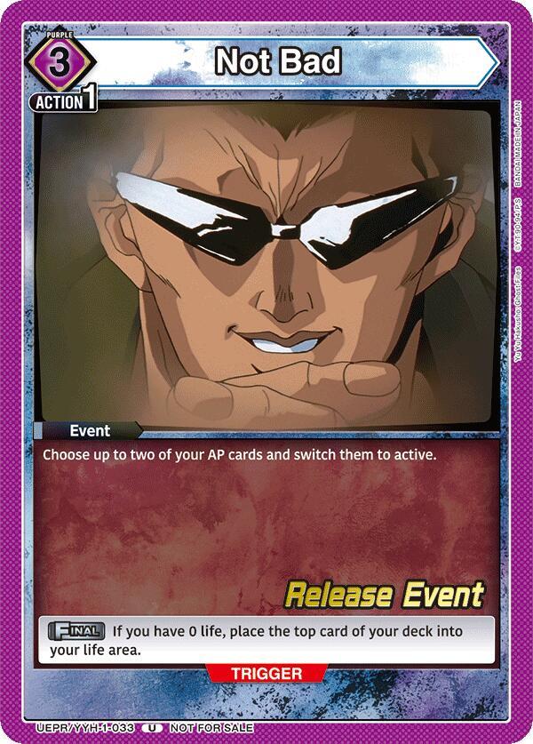 Not Bad, UE13BT: Yu Yu Hakusho: Ghost Files Release Event Cards UEPR/YYH-1-033