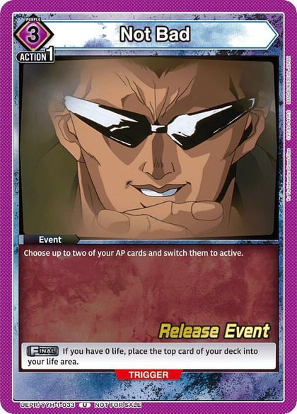 Not Bad, UE13BT: Yu Yu Hakusho: Ghost Files Release Event Cards UEPR/YYH-1-033