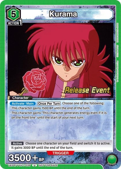 Kurama (039), UE13BT: Yu Yu Hakusho: Ghost Files Release Event Cards UEPR/YYH-1-039