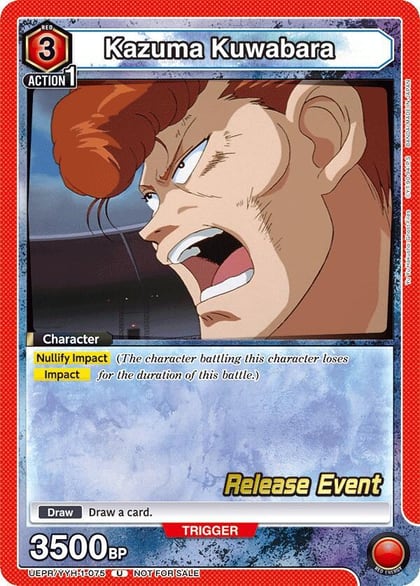 Kazuma Kuwabara (075), UE13BT: Yu Yu Hakusho: Ghost Files Release Event Cards UEPR/YYH-1-075