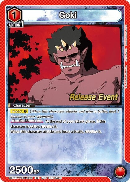 Goki (078), UE13BT: Yu Yu Hakusho: Ghost Files Release Event Cards UEPR/YYH-1-078