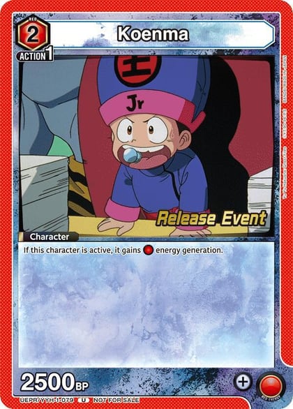 Koenma (079), UE13BT: Yu Yu Hakusho: Ghost Files Release Event Cards UEPR/YYH-1-079