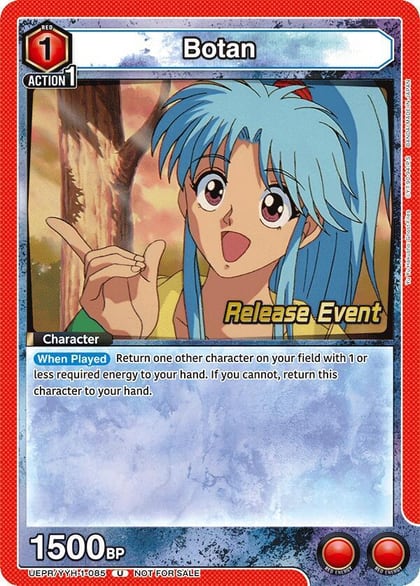 Botan (085), UE13BT: Yu Yu Hakusho: Ghost Files Release Event Cards UEPR/YYH-1-085