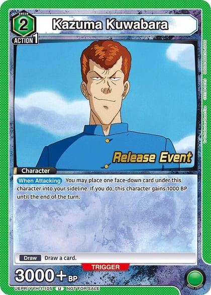 Kazuma Kuwabara (105), UE13BT: Yu Yu Hakusho: Ghost Files Release Event Cards UEPR/YYH-1-105