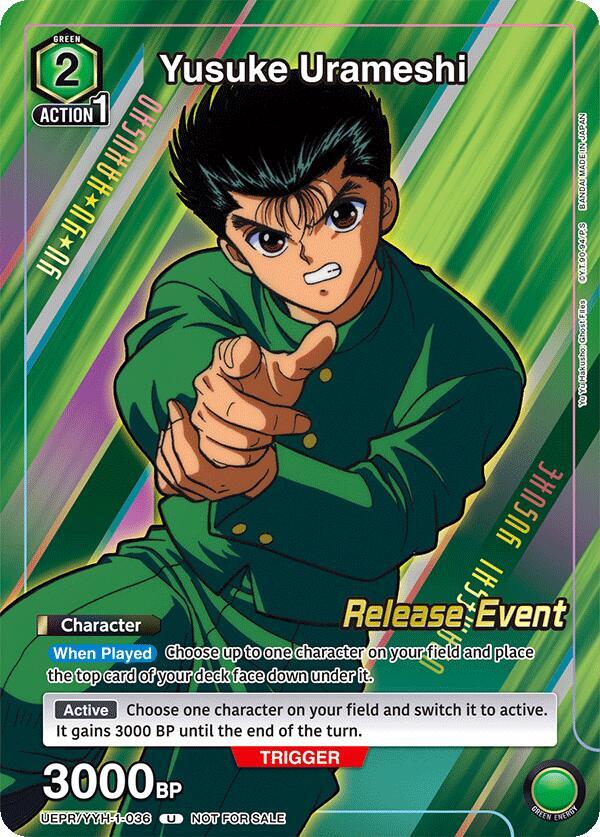 Yusuke Urameshi (Release Event Participation), UE13BT: Yu Yu Hakusho: Ghost Files Release Event Cards UEPR/YYH-1-036