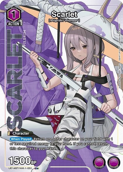 Scarlet (051) (U*), UE14BT: GODDESS OF VICTORY: NIKKE UE14BT/NIK-1-051