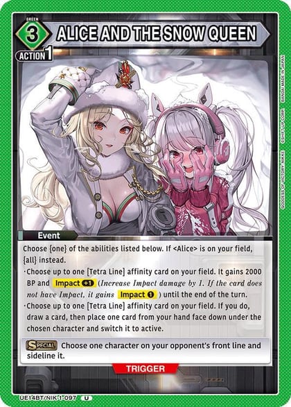 ALICE AND THE SNOW QUEEN, UE14BT: GODDESS OF VICTORY: NIKKE UE14BT/NIK-1-097