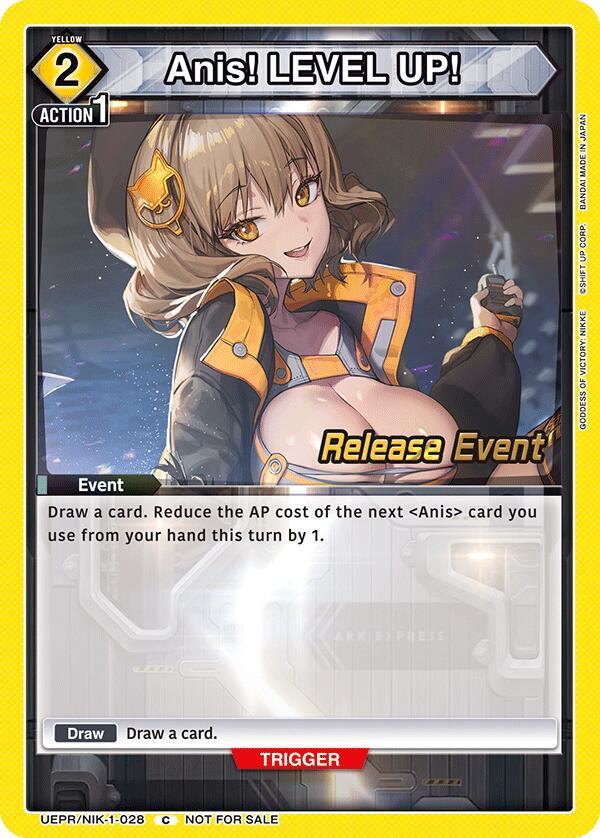 Anis! LEVEL UP!, UE14BT: GODDESS OF VICTORY: NIKKE Release Event Cards UEPR/NIK-1-028